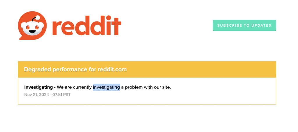 Reddit Is Down